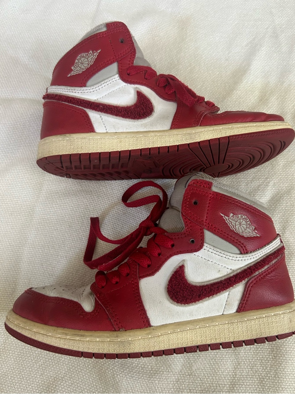 Red Nike Air Jordan's